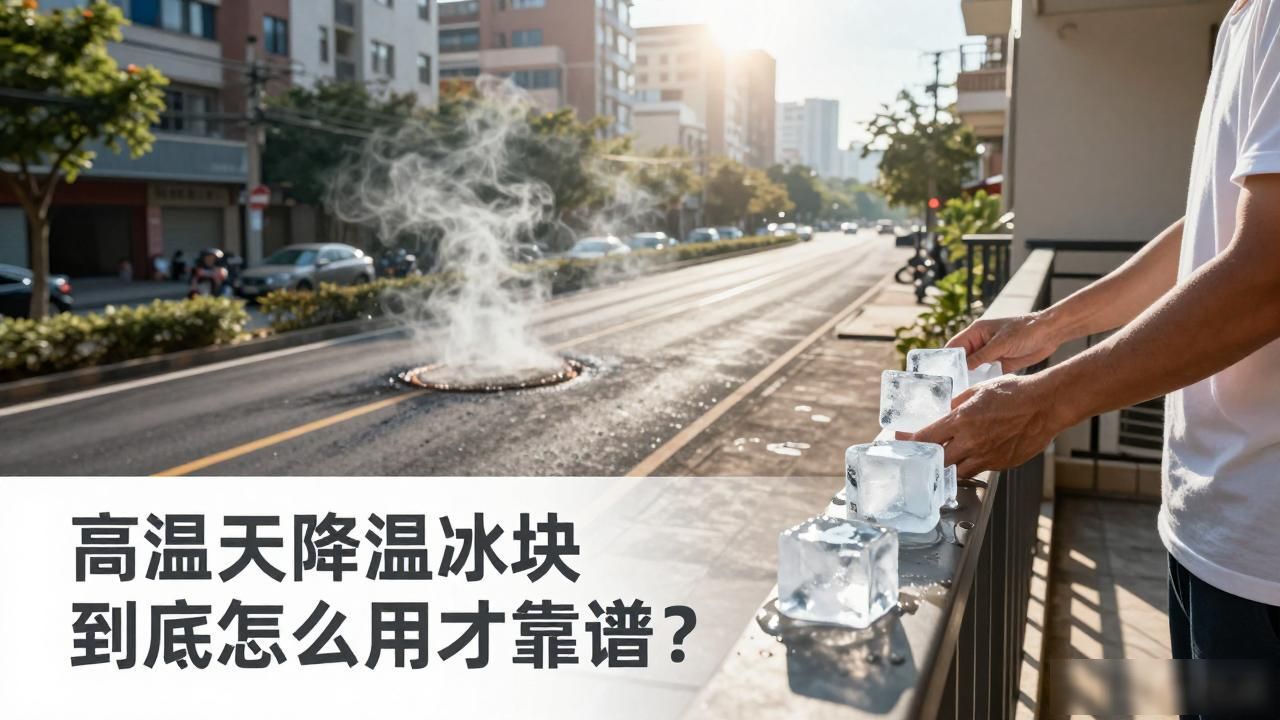 酷热天气冰块降温方法_户外摆摊降温冰块选择_高温天气降温冰块